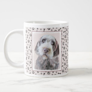 Grande Tasse Pointing à poils durs Peinture Griffon - Art Chien