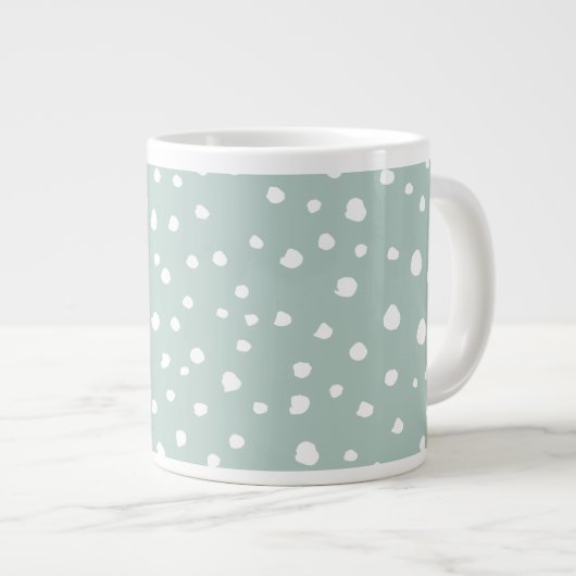 Grande Tasse Points Dalmatiens verts, Points Dalmatiens, Pots D (Devant droit)