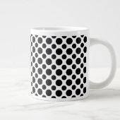 Grande Tasse Points noirs et blancs grands et petits (Droite)