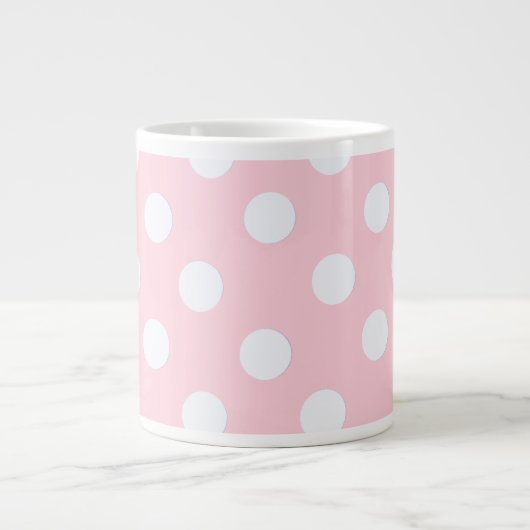 Grande Tasse Pois rose pastel (Devant)
