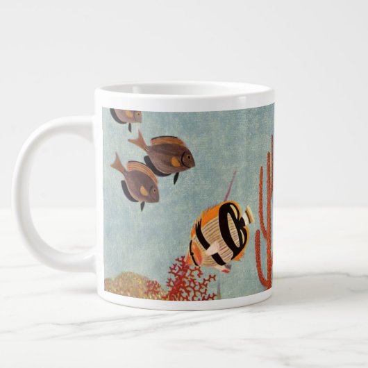 Grande Tasse Poissons-anges en corail, poissons tropicaux Vinta (Gauche)