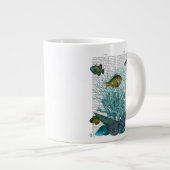 Grande Tasse Poissons, coquillages bleus et coraux (Devant droit)