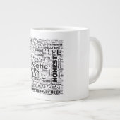 Grande Tasse Poissons Zodiac Word Cloud Inspiration (Devant droit)