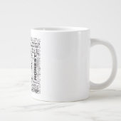 Grande Tasse Poissons Zodiac Word Cloud Inspiration (Droite)