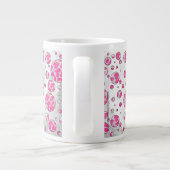 Grande Tasse Poka Dot Vache rose et blanc (Dos)