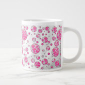 Grande Tasse Poka Dot Vache rose et blanc (Droite)