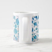 Grande Tasse Polka blanc et bleu Zebra (Dos)