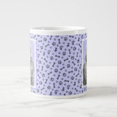 Grande Tasse Poodé Jouet miniature Argent gris bleu Chien Art (Devant)