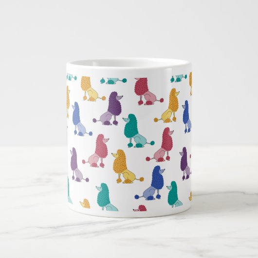 Grande Tasse Poodles de couleur (Devant)