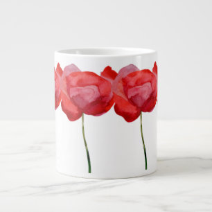 Grande Tasse Poppies peintes à la main de notre campagne anglai