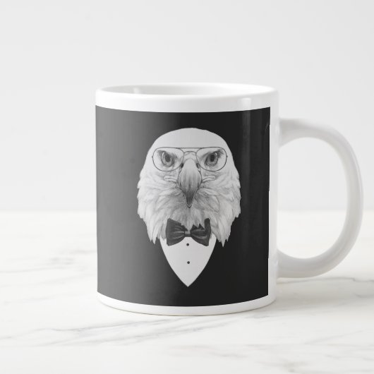 Grande Tasse Portrait d'aigle classique (Droite)