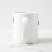Grande Tasse Portrait de contours moderne (Dos)
