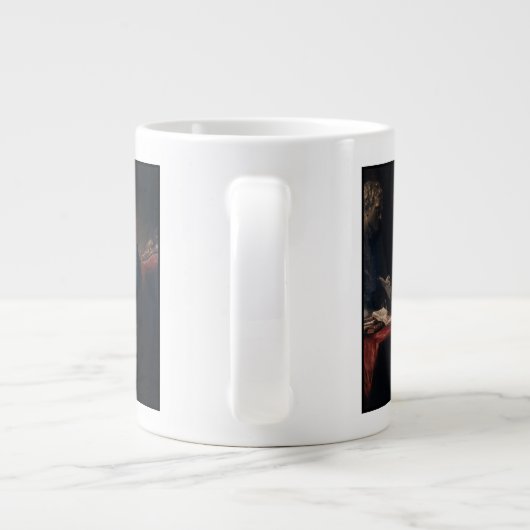Grande Tasse Portrait de pouce, Benjamin Franklin Père fondateu (Dos)