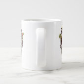 Grande Tasse Portrait de Wolf de style Boho (Dos)