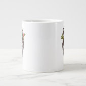Grande Tasse Portrait de Wolf de style Boho (Devant)