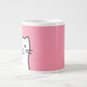 Grande Tasse Portrait drôle de chat (Devant)