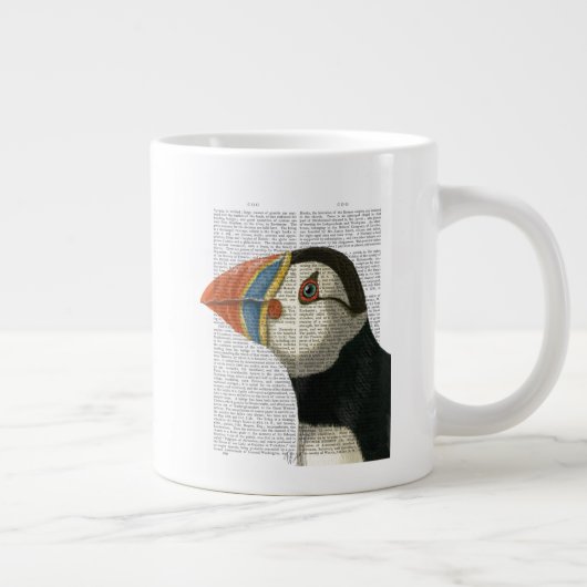 Grande Tasse Portrait Puffin (Droite)