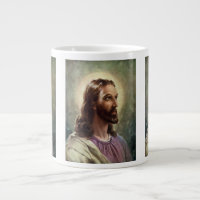Portrait religieux vintage de Jésus-Christ avec ha