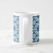 Grande Tasse Portugais Azulejos Blue Floral Motif (Dos)