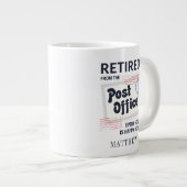 Grande Tasse Postal Worker Retraite Mailman Personnalisé (Devant droit)