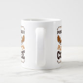 Grande Tasse Poste en cours d'exécution sur Café Caffeine Cadea (Dos)