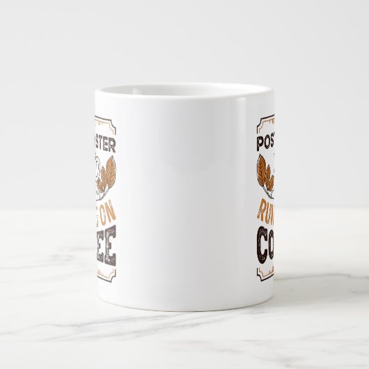 Grande Tasse Poste en cours d'exécution sur Café Caffeine Cadea (Devant)