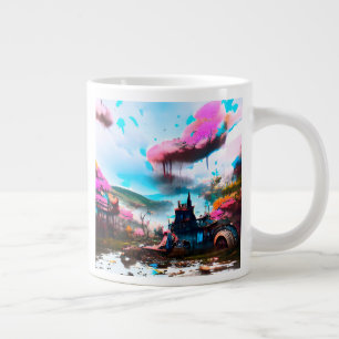 Grande Tasse Poster Apocalyptique Terrain de conte de fées