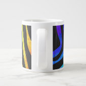Grande Tasse Poster de animal Rainbow et Black Zebra tendance s (Dos)