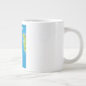 Grande Tasse Poster de Channel Islands Map. (Droite)