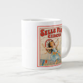 Grande Tasse Poster De Cirque De Marcheur À Cordes Serrées Avec (Devant droit)