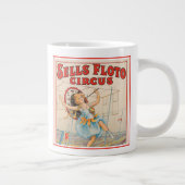 Grande Tasse Poster De Cirque De Marcheur À Cordes Serrées Avec (Droite)