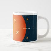 Grande Tasse Poster de l'horloge atomique Deep Space, version o (Droite)
