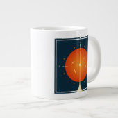 Grande Tasse Poster de l'horloge atomique Deep Space, version o (Devant droit)