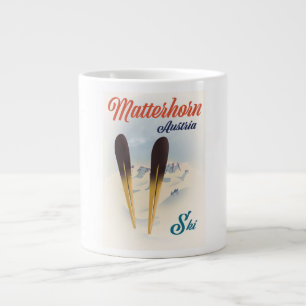Grande Tasse Poster de ski Matterhorn Autriche.