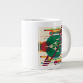 Grande Tasse Poster de Voyage Espace Rétro - Système Solaire Gr (Devant droit)