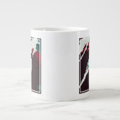 Grande Tasse Poster Espace Rétro Mission Cassini À Saturne (Devant)