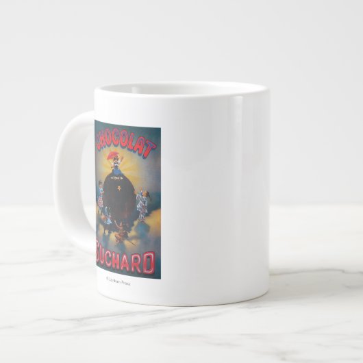 Grande Tasse Poster Vintage Europe de Chocolat Suchard (Devant gauche)