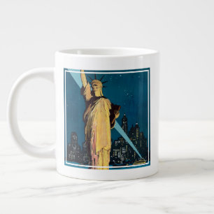 Grande Tasse Poster Vintage voyage Pour New York