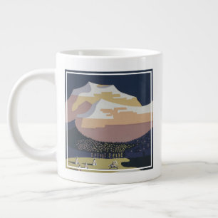 Grande Tasse Poster Vintage voyage Promouvoir Les Voyages Au Mo