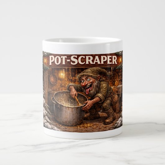 Grande Tasse Pot Scraper Icelandic Yule Lad  (Devant)