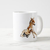 Grande Tasse Poulain ocre (Devant droit)