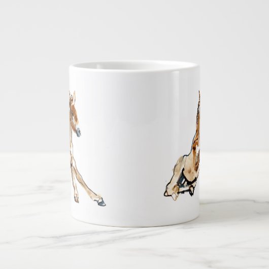 Grande Tasse Poulain ocre (Devant)