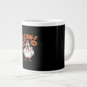 Grande Tasse Poulet Classique Cool Unique F-Caw-F (Devant droit)