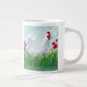 Grande Tasse Poulet d'aquarelle rustique (Droite)