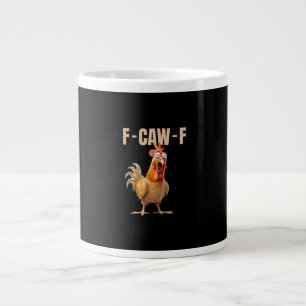 Grande Tasse Poulet de style vintage F-Caw-F