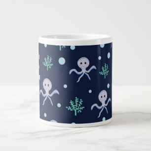 Grande Tasse Poulpe sous le motif pour enfants de la mer