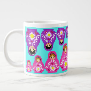 Grande Tasse Poupées de nidification russes