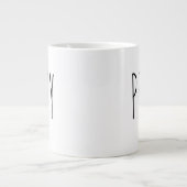 Grande Tasse Pray Modern Black White Farmhouse (Devant)