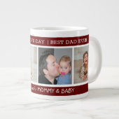 Grande Tasse Première Fête des pères Meilleur papa Ever 4 Photo (Devant droit)