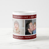 Grande Tasse Première Fête des pères Meilleur papa Ever 4 Photo (Devant)